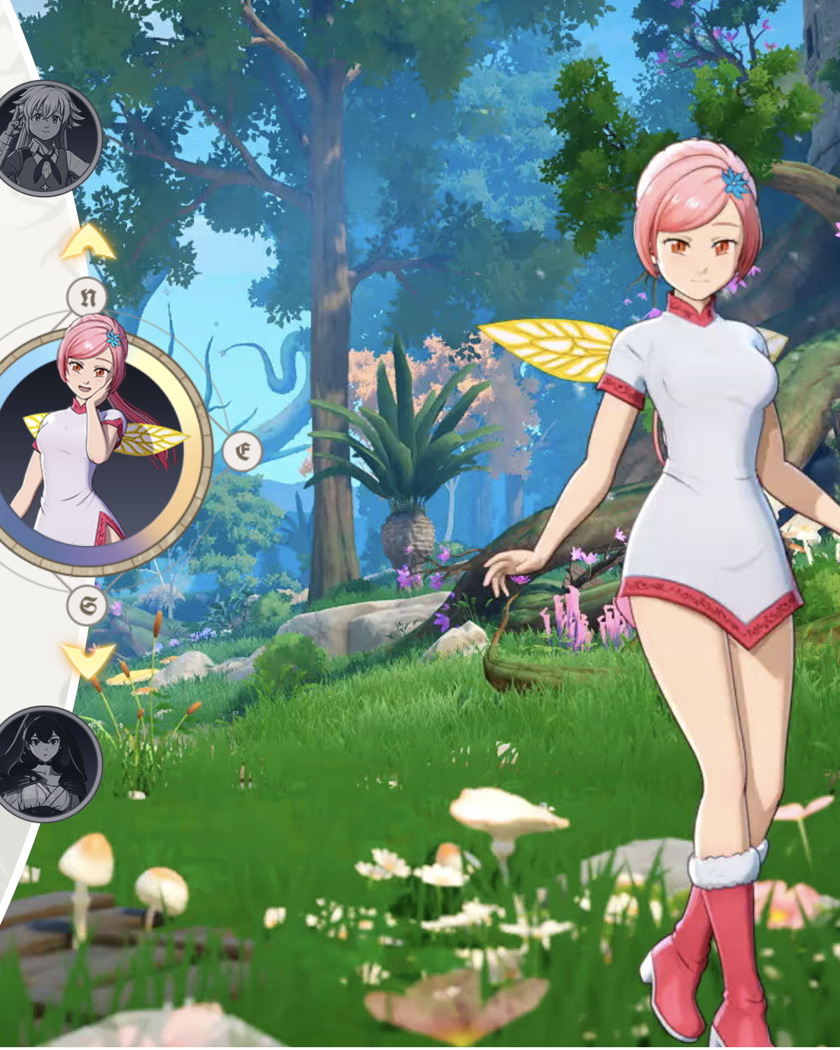 Tioreh character profile style visual